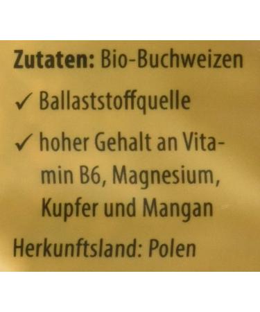 Buy Organic Buckwheat - Whole Grain - Pack of 6 (6 x 500g) | Health Food Store - Worldwide Shipping - Buy Online on GoSupps.com