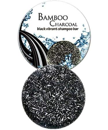 HUSHUI Natural Shampoo Bar for Hair Bamboo Charcoal Shampoo Bar Hair Darkening Shampoo Bar Anti Hair Loss Shampoo Bar Handmade - Buy Online on GoSupps.com