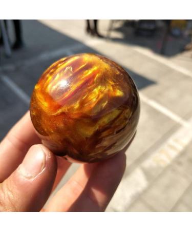 Buy SDWGLD Healing Aura Crystal - 50mm Golden Sea Gorgonian Ball for Home Decoration | International Shipping Available - Buy Online on GoSupps.com