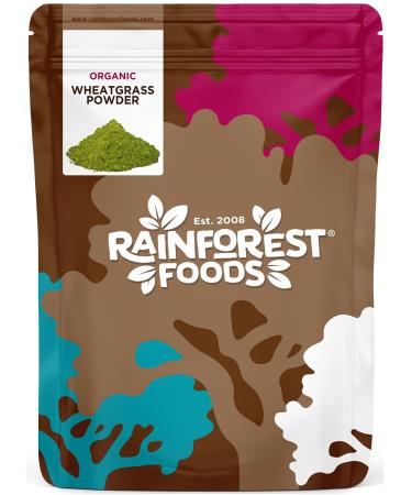 Rainforest Foods Organic EU Wheatgrass Powder 400g 400 g (Pack of 1)