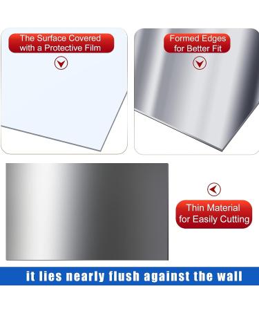 Stainless Steel Sheet Metal for Crafting - 2 Pcs 12 x 6 x 0.018 Inch - Buy Online on GoSupps.com