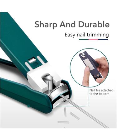 SJLS Nail Clippers with StorageBox Fingernail Toenail Trimmer Manicure Cutter Cuticle Scissors Accessories Pedicure Tool Professional (Color : Pink) - Buy Online on GoSupps.com