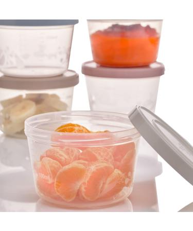 THERMOBABY Set of 5 250 ml Baby Food Storage Containers Microwave Freezer Dishwasher Safe Stackable with Scale Made in France - Buy Online on GoSupps.com