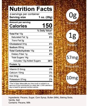 Brittle Brothers Pecan Brittle - 8 oz. Box | Voted #1 - More Nuts | Gift Pack for Christmas & Corporate Gifting - Buy Online on GoSupps.com