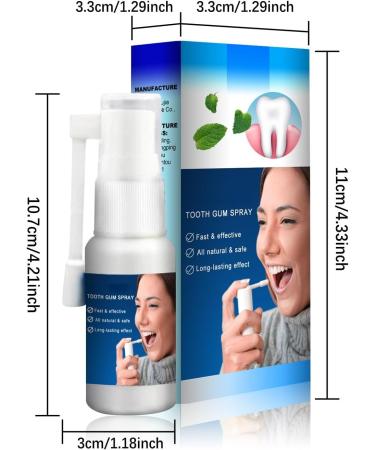 Tooth Spray for Gum Care & Inflammation - Oral Care Spray 30ml - Blue Size | International Shipping Available - Buy Online on GoSupps.com