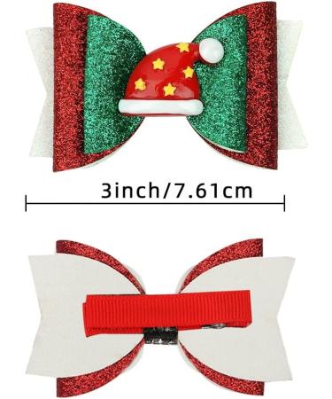 Hairstyle Hairpin Headband Girls 3" Glitter Hair Clips Christmas Hair Bows Accessories Pins for Girls Cartoon Duckbill Clips Hairgrips Headwear Hairpins For Girls (Size : 17) - Buy Online on GoSupps.com