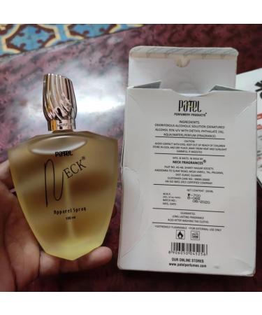 Patel Perfumes Neck Premium Apparel Spray for Long-Lasting 24 Hours fragrance for Men 50 ml | 1.69 Fl Oz (Pack of 1) - Buy Online on GoSupps.com