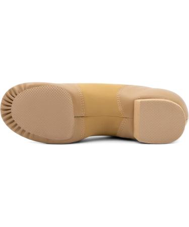 Asyusyu Jazz Shoes for Kids | Neo-Flex Slip-On Soft PU Leather | Modern Split Sole Dance Shoes - 18 EU Brown - Buy Online on GoSupps.com