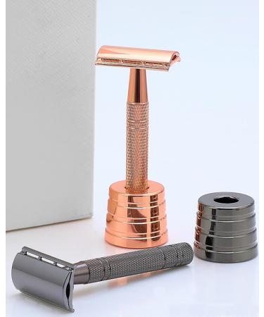 Double Edge Safety Razor for Women & Men - Travel Reusable Stainless Steel Razor with Ultra-Thin Blades - Eco-Friendly & Durable - Buy Online on GoSupps.com