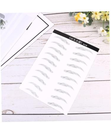Gogogmee 2 Pairs 4d Imitation Eyebrow Makeup Brow Sticker Simulation Eyebrow Disposable 3d Makeup Tools - Buy Online on GoSupps.com