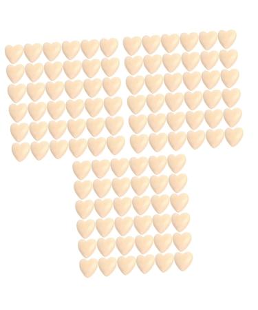 Ibasenice 150 pcal log color peachherz wooden beads for tinkering big pearls unfinished heart beads made of wood pearls for garland production mini wooden heart child amulet h lzern love