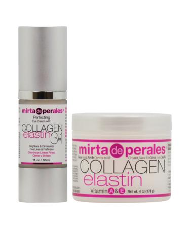 Mirta de Perales Collagen Elastin Eye Cream + Face and Neck CreamSet - Buy Online on GoSupps.com