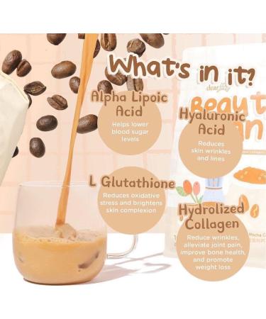 Dear Face Beauty Bean Premium Korean Mocha Coffee (10 x 18g Sachets) - Buy Online on GoSupps.com
