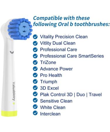 8 Pack Sensitive Gum Care Brush Heads | Compatible with Oral B Electric Toothbrush - Buy Online on GoSupps.com