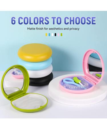 Annhua Dental Mouth Protection Case & Orthodontic Holder - White | Denture Holder Box with Mirror for Safe Storage - Buy Online on GoSupps.com