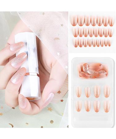 dijiusidy False Nail Fashionable Various Shapes Fingernail Full Coverage Strong Viscosity Adjustable Paster for Manicure Art 23 F741 23 1 count (Pack of 1) - Buy Online on GoSupps.com