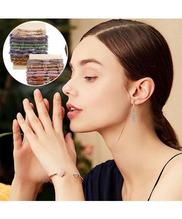 JOCXZI Hair Bobbles Girls Boho - 20 Pieces 5 Styles Hair Scrunchie Bracelet Elastic Hair Bands Hair Tie Bracelet Cute Hair Scrunchie Women Boho for Thick Hair Ponytails - Buy Online on GoSupps.com