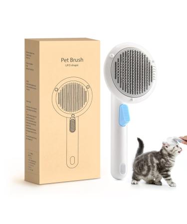 Dog Brush/Cat Brush/Cat Brushes for Indoor Cats/Dog Brush for Shedding/Dog Brush for Long or Short Haired Cats Dogs/Self Cleaning Slicker Dog Brush for Remove Tangles and Loose Fur