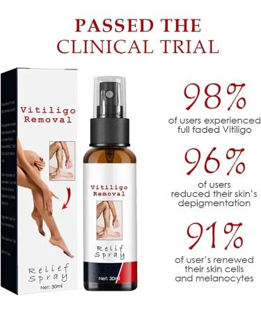 Vitiligo Removal Relief Spray | Skin Repair & Care | Reduces White Spots | Set of 5 - Buy Online on GoSupps.com