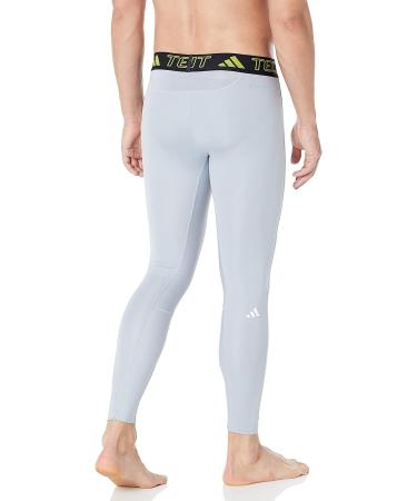 adidas Men's Techfit Aeroready Training Long Tights - Medium - Halo Silver - Buy Online on GoSupps.com