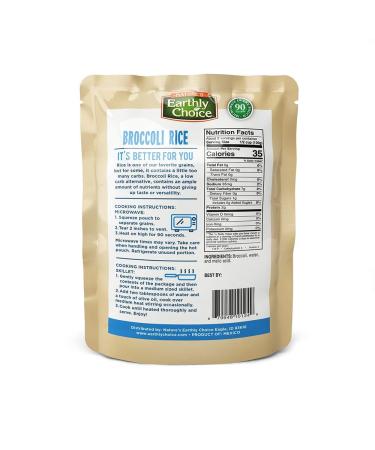 Nature's Earthly Choice Paleo Keto Broccoli Rice 8.5oz Pack of 6 - Buy Online - Buy Online on GoSupps.com