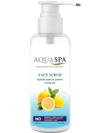 Aqua Spa Face Scrub Backing Soda&Lemon 8 Oz