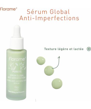 Florame S rum Global Anti-imperfections 30 ml Alternative Naturelle au R tinol Boutons Points Noirs & Pores Peaux Mixtes Grasses Fabriqu en France - Buy Online on GoSupps.com