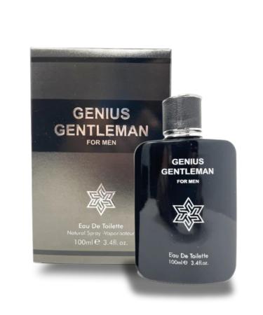 GENIUS GENTLEMAN EAU DE TOILETTE 3.4 FL. Oz Woody Aromatic fragrance for men.