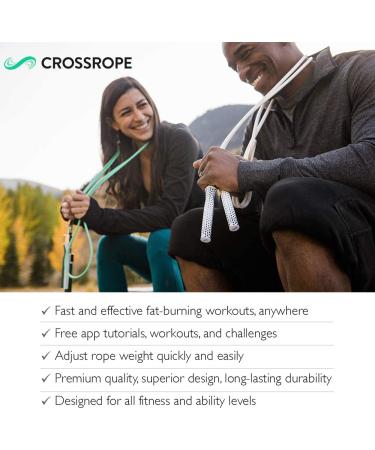 Crossrope Get Lean - Weighted Jump Rope Set Large 9'0 | For Users 5'9.5 - 6'1.5 - Buy Online on GoSupps.com