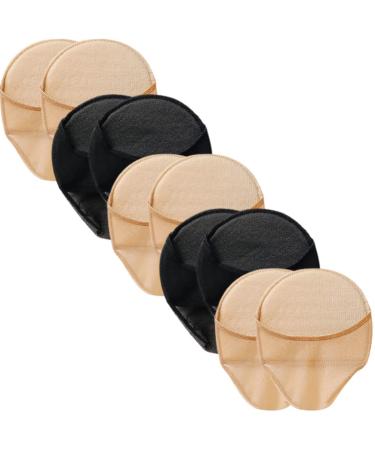 5 Pairs Half Socks Breathable Metatarsal Pads Reusable Metatarsal Pads Non-Slip Toe Socks Outdoor Forefoot Pads Compact Metatarsal Pads Outdoor Toe Socks Washable Toe Socks