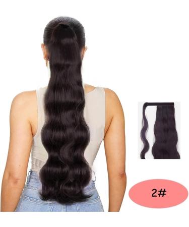Ponytail Extension Body Wave Ponytail Extensions 24 Inch Wrap Around Ponytails Clip in Wave Heat Resistant Synthetic Ponytail Hair Piece for Women Ponytail Hairpiece for Women (Color : 2 Size : 24 24inches 2 - Buy Online on GoSupps.com