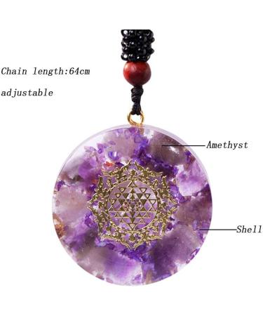 Orgonite Pendant Orgone Spiritual Healing Energy Necklace Crysta Jewelry Reiki Chakra Stones Necklace For Women - Buy Online on GoSupps.com