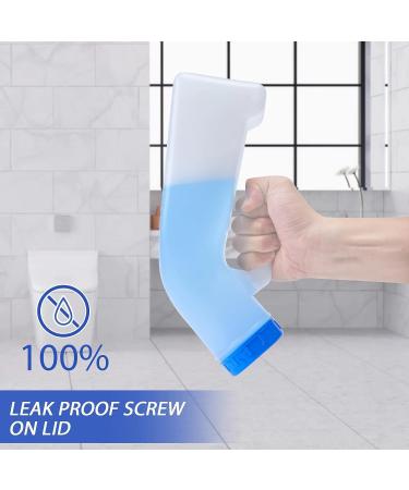 Men's Urinal 1pk - Upgraded 32oz Portable Urine Bottle with Leak Proof Lid for Travel and Bedridden - Pee Collection and Storage Solution (1) - Buy Online on GoSupps.com