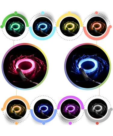Greeniparty Fiber Optic Whip Led Light Whip 360 Swivel Rave Glow Whip 40colorwhip - Buy Online on GoSupps.com