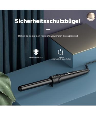 Buy Curling Iron 5 in 1 LCD Ceramic Coating - Multifunctional Wave Iron Kit ET-W301 Black | International Shipping Available - Buy Online on GoSupps.com