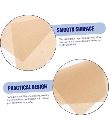 NUOBESTY Rice Paper 100 Sheets Grid Daily Lesson Paper Student Half-baked China Chinese Calligraphy Writing Paper As Shown 1 0.01X23X33CM - Buy Online on GoSupps.com