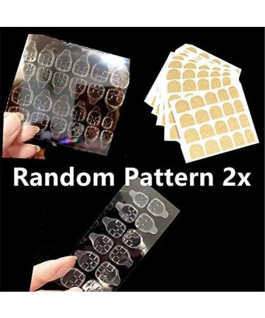 BloomingBoom False Nail Coffin 24 Pcs 12 Size Fake Nails Full Cover Long Fake Nail Faux Ongle Press on Salon Pre Design Ballerina French Style Smile Purple White Pearl - Buy Online on GoSupps.com