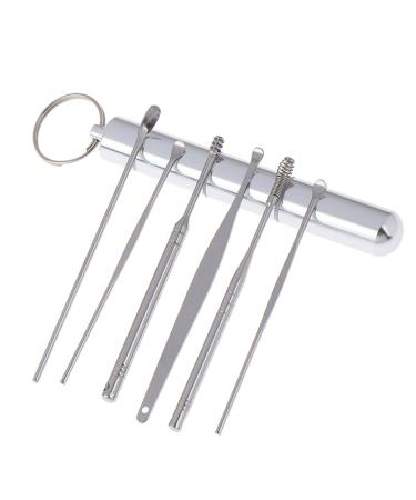 2Sets Stainless Steel Spiral Ear Pick Spoon Ear Wax Removal Cleaner Multifunction Portable Ear Pick Ear Care Beauty Tools