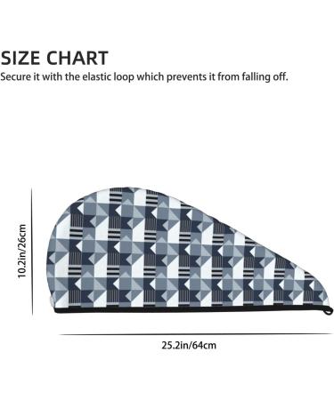 Country Flags Abstract Microfiber Hair Towel | Soft Super Absorbent Quick Dry Wrap for Long Curly & Thick Hair - Perfect for Women - Buy Online on GoSupps.com