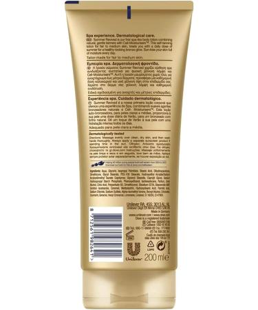 Dove Unilever Derma Spa Body Lotion 200ml with Face Cream Summer Revived Fair to Medium 75ml 2 Piece Set - Buy Online on GoSupps.com