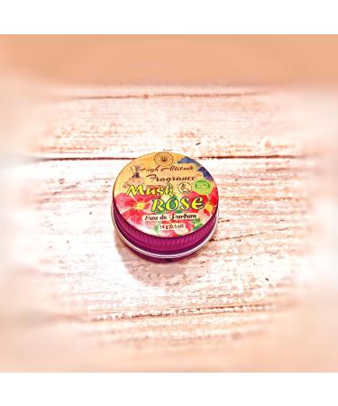 MUSK ROSE Perfume - Eau de Parfum - Solid Balm (Rosa Moschata De Mai Damascena White Champaca Tuberose) - Natural Fragrance - Wedding Party Travel Seminar Guest Favors Gifts - 0.5 oz - Buy Online on GoSupps.com