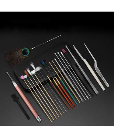 23PCS Ear Wax Removal Tool Kit Ear Pick Set Earwax Remover Spoon Ear Cleaning Care Tools with LED Light for Adult Ear Care (Color : Pink) (Black) - Buy Online on GoSupps.com