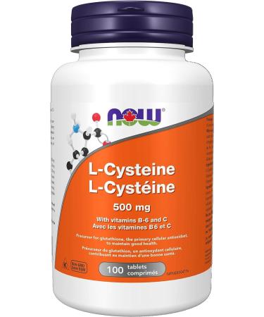 NOW Supplements L-Cysteine 500mg Tablets 100 Count