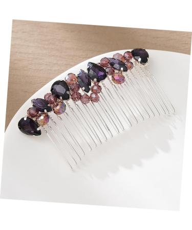 DOITOOL wedding hair crown pearl bride comb bridal hair comb wild diamond European and American water bottle lid seal colored diamond wedding hair side comb vintage hair - Buy Online on GoSupps.com