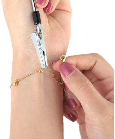 2 Pieces Bracelet Dressing Aid & Jewelry Clasp Helper - Fastening Clip for Watches & Necklaces | Perfect Auxiliary Tool for Easy Accessory Styling - Buy Online on GoSupps.com
