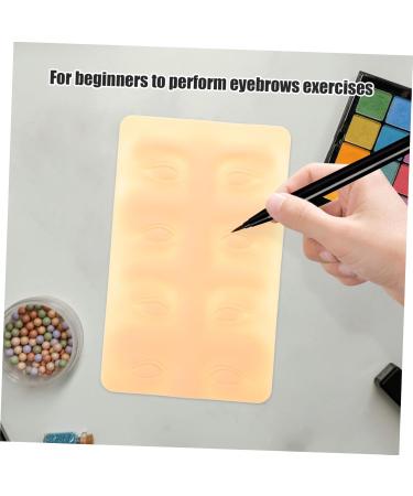 FOMIYES 2pcs Eye Brow Shaping Kit Eyeliner Practice Skin Eyeliner Skin Fake Leather Eyebrow Lines 3d Suite - Buy Online on GoSupps.com