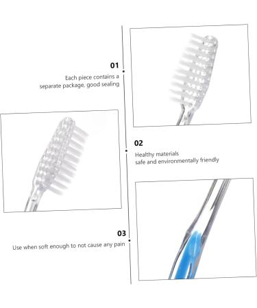 Buy Minkissy 60 Pack Disposable Travel Toothbrush - Soft Portable Camping Toothbrushes for Toddlers & Adults - Ideal Manual Toilet Items for Easy Oral Care - Buy Online on GoSupps.com