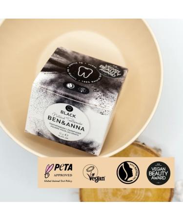 Ben & Anna Toothpowder Black 15g - Activated Charcoal Bleaching Powder for Whiter Teeth | Natural Cosmetics - Buy Online on GoSupps.com