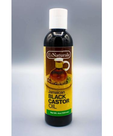 Esnaturale Jamaican Black Castor Organic Oil for Hair Growth and Dry Skin & Healing (4 OZ)