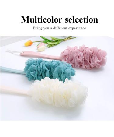 Loofah Back Scrubber for Shower - Long Handle Bath Body Brush Sponge - 2 Pack - Buy Online on GoSupps.com